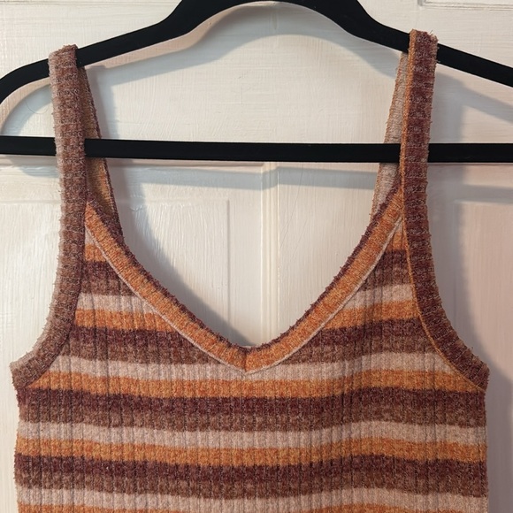 American Eagle Women's Striped Knit Tank Top Size Medium - Picture 2 of 8